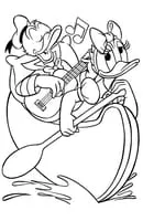 Donald Duck kleurplaat 6